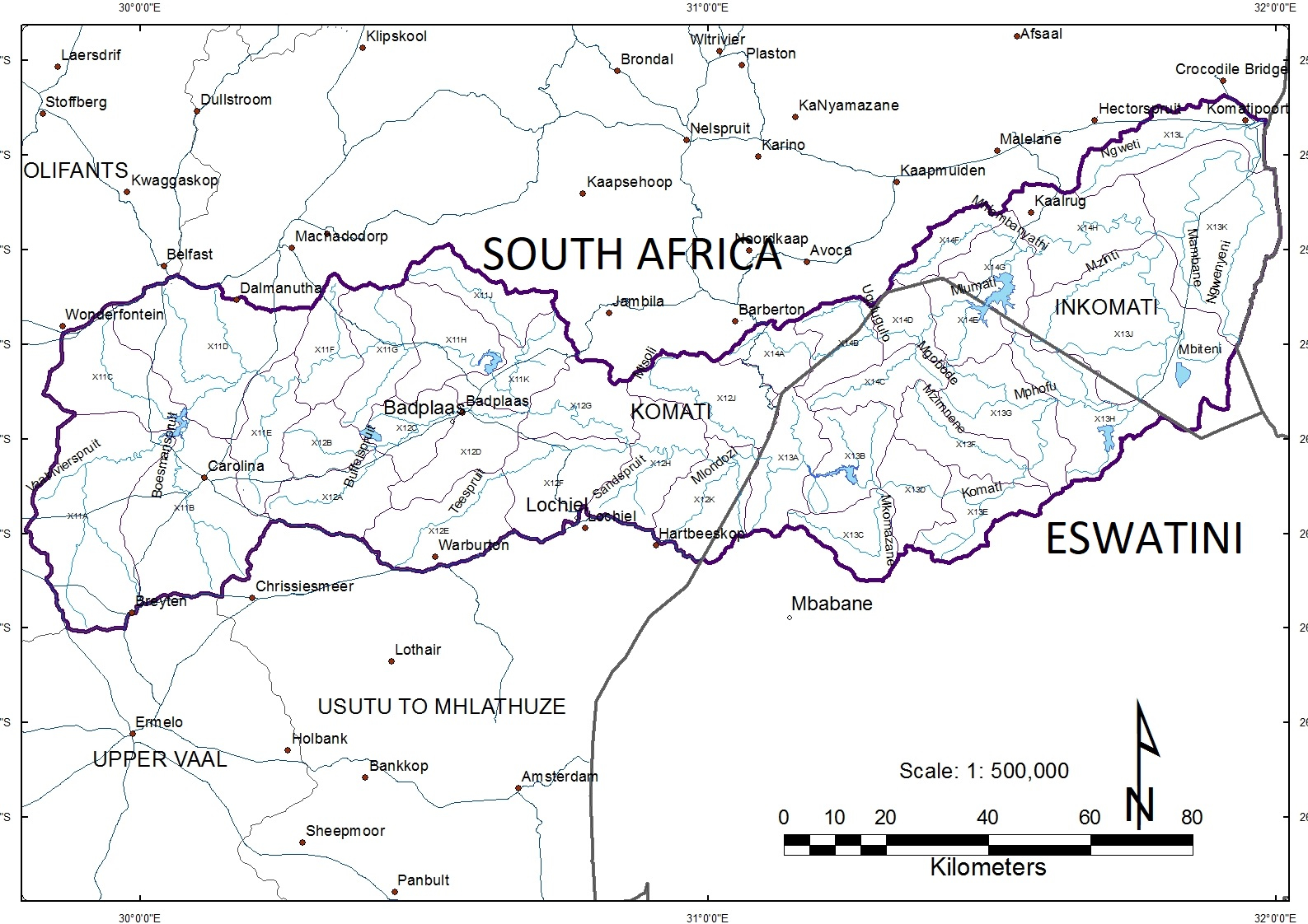 The Locality of the Komati River Basin